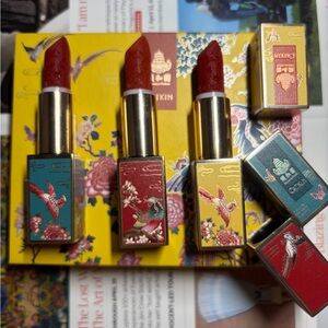Oriental Beauty Lipstick Trio - Red and Gold